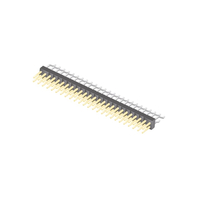 1 pcs - Samtec TSM Series Right Angle Surface Mount Pin Header, 50 Contact(s), 2.54mm Pitch, 2 Row(s), Unshrouded