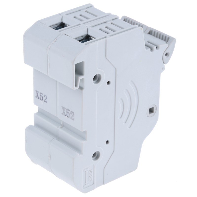 1 pcs - Eaton 32A Rail Mount Fuse Holder for 10 x 38mm Fuse, 2P, 690V ac