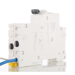1 pcs - Schneider Electric RCBO, 16A Current Rating, 1P+N Poles, 30mA Trip Sensitivity, Type C, Acti 9 Range