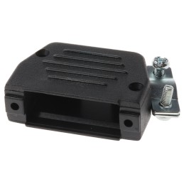 1 pcs - MH Connectors MHED Series Thermoplastic Angled, Straight D Sub Backshell, 15 Way, Strain Relief