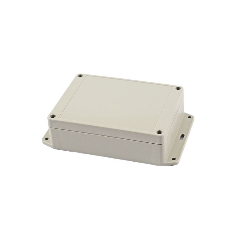 1 pcs - Hammond RP Series Light Grey ABS General Purpose Enclosure, IP65, Flanged, Light Grey Lid, 145 x 105 x 40mm