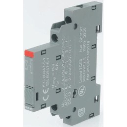 1 pcs - ABB Auxiliary Contact, 2 Contact, 2NO, Side Mount