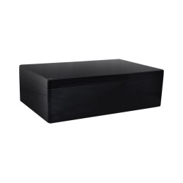 1 pcs - RS PRO Black Fibreglass Reinforced Polyester General Purpose Enclosure, IP66, Black Lid, 600 x 250 x 161mm