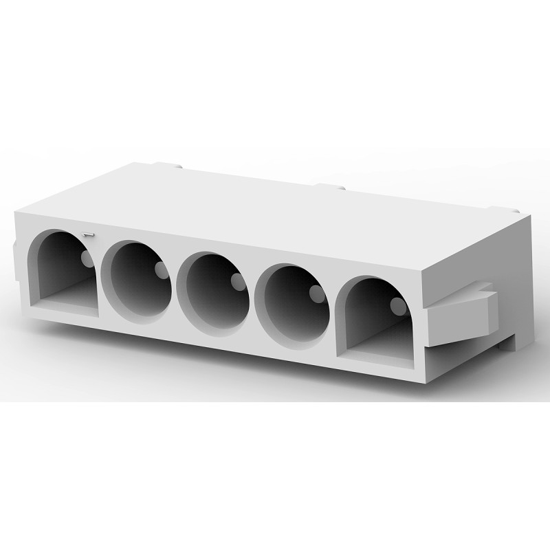 1 pcs - TE Connectivity Universal MATE-N-LOK Series Straight Through Hole PCB Header, 5 Contact(s), 6.35mm Pitch, 1 Row(s),