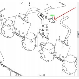 Fuel filter suzuki gsx 600 750 1998 2006