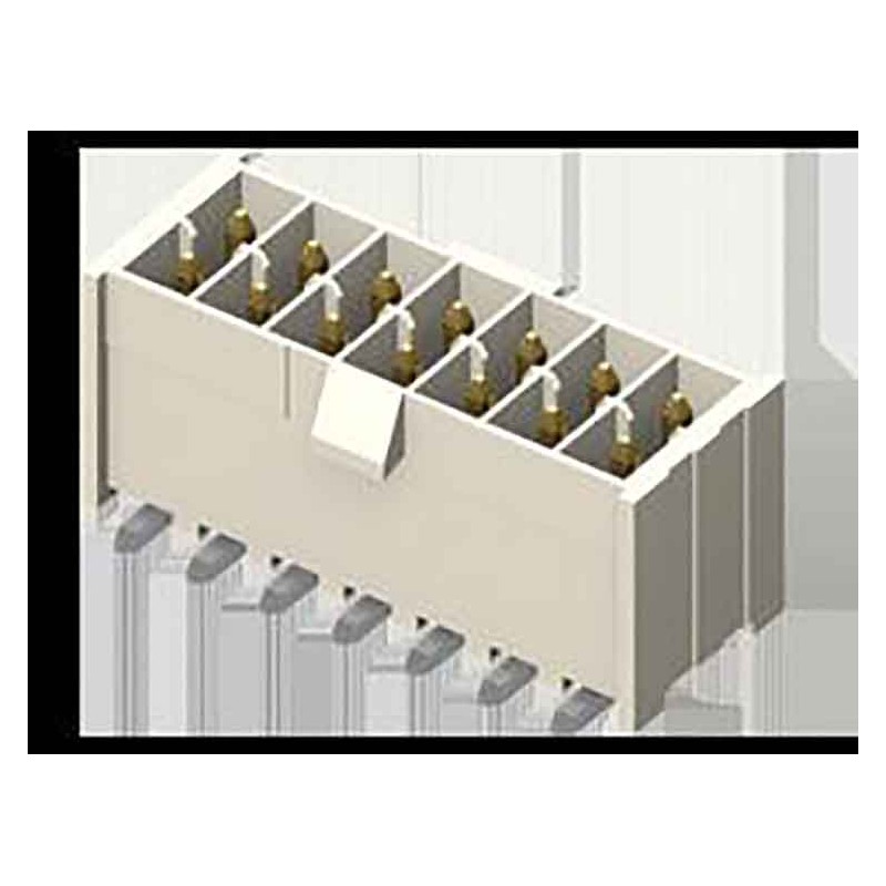 1 pcs - Samtec IPL1 Series Right Angle Through Hole PCB Header, 16 Contact(s), 2.54mm Pitch, 2 Row(s), Shrouded