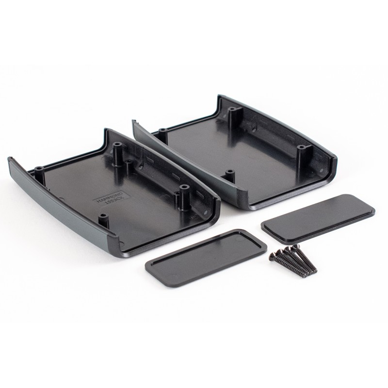 1 pcs - Hammond 1553 Series Black Plastic Hand Held Enclosure, Integral Battery Compartment, IP54, 117 x 79 x 33mm