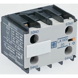 1 pcs - Schneider Electric Auxiliary Contact, 4 Contact, 1NO + 3NC, Front Mount