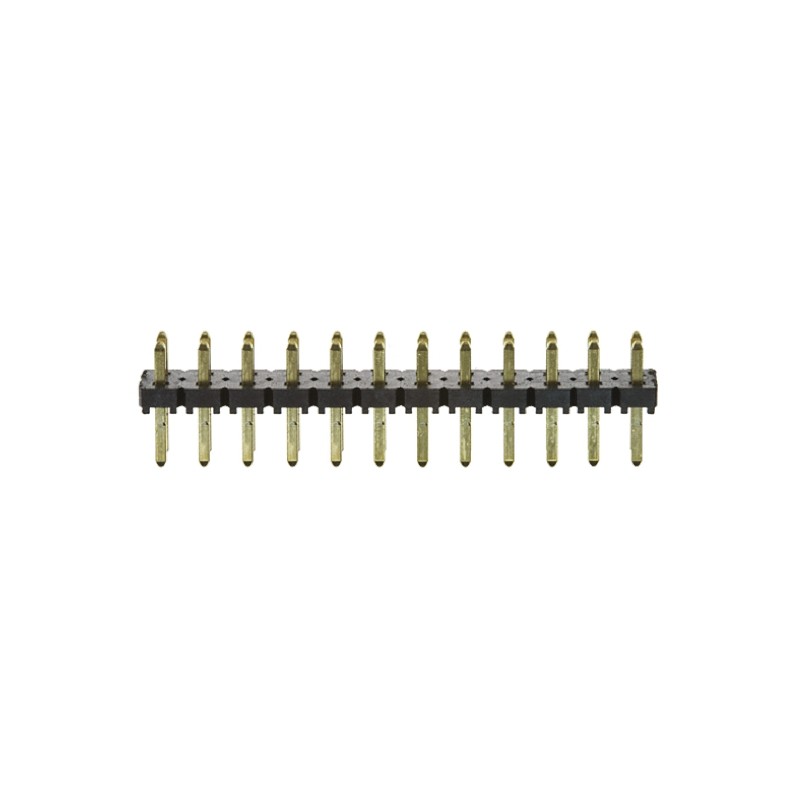 1 pcs - Samtec TLW Series Straight Through Hole Pin Header, 12 Contact(s), 2.54mm Pitch, 1 Row(s), Unshrouded