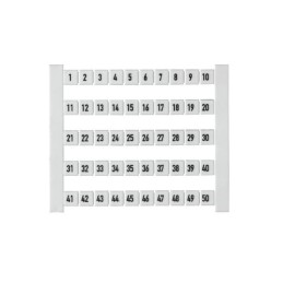 1 Lot of 100 - Weidmuller, DEK Terminal Marker for use with for use with Terminal Blocks