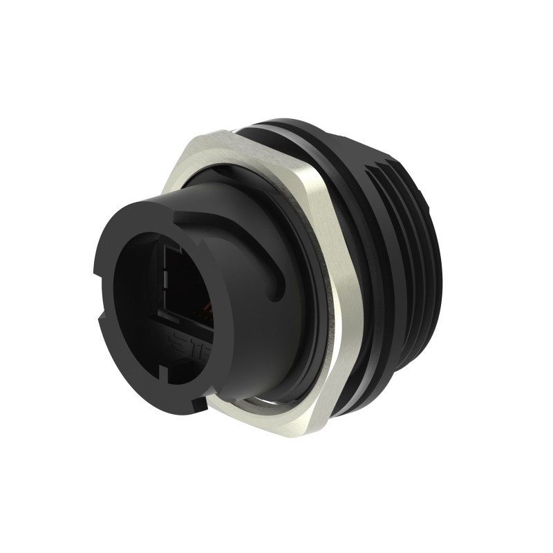 50 pcs - TE Connectivity 2355443 Series Receptacle RJ45 Connector, Panel Mount, Cat5e