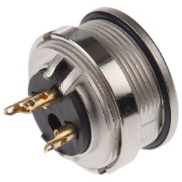 50 pcs - Lumberg 3 Pole Din Socket, DIN EN 60529, 5A, 250 V ac IP68, Female, Panel Mount