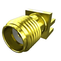 100 pcs - Samtec SMA Series, jack Edge Mount SMA Connector, 50Ω, Solder Termination, Straight Body