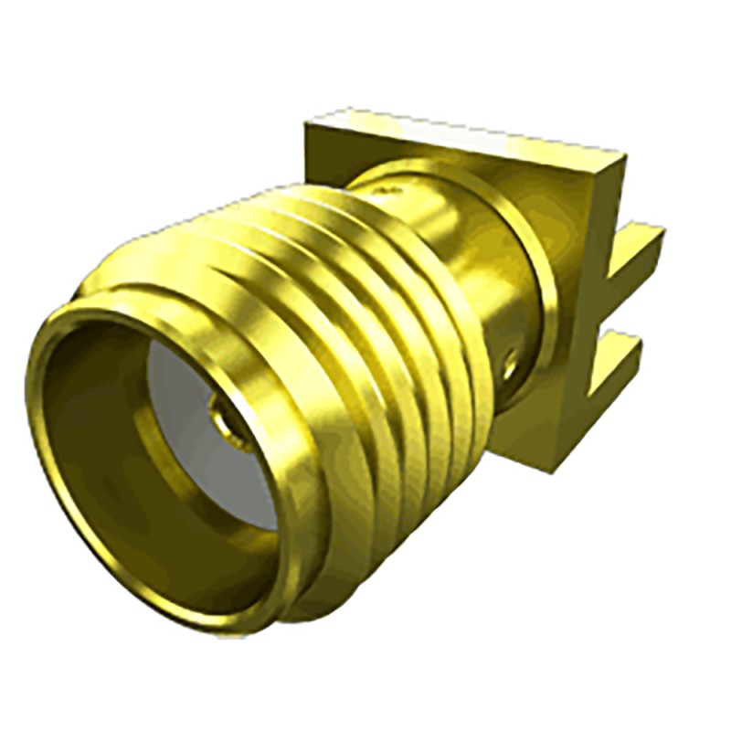 100 pcs - Samtec SMA Series, jack Edge Mount SMA Connector, 50Ω, Solder Termination, Straight Body