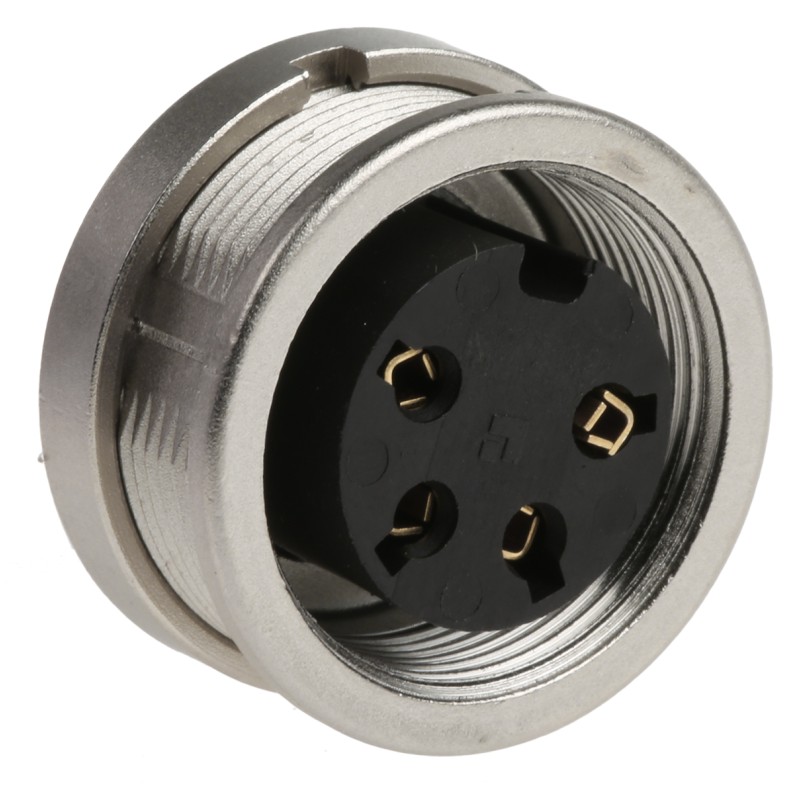 50 pcs - Lumberg, KFV 4 Pole M16 Din Socket, DIN EN 60529, 5A, 250 V ac IP40, Screw On, Female, Panel Mount