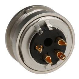 50 pcs - Lumberg, KFV 4 Pole M16 Din Socket, DIN EN 60529, 5A, 250 V ac IP40, Screw On, Female, Panel Mount