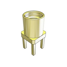 100 pcs - Samtec MMCX Series, jack Through Hole MMCX Connector, 50Ω, Solder Termination, Straight Body