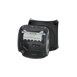 1 pcs - HENSEL DK Series Black Polypropylene Terminal Box, IP66, 5 Terminals, 62 x 93 x 93mm