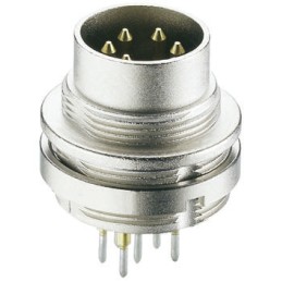 50 pcs - Lumberg 5 Pole Din Plug, DIN EN 60529, 5A, 60 V ac IP68, Male, Wall Mount