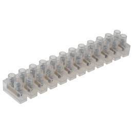 1 Pack of 10 - HellermannTyton Terminal Strip, 24A, Screw Termination