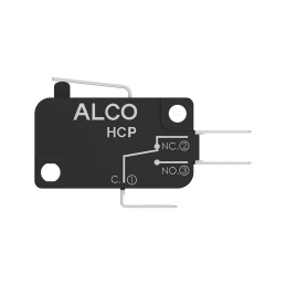 100 pcs - Short Lever Snap Action Micro Switch, Quick Connect Terminal, 16A, SPDT