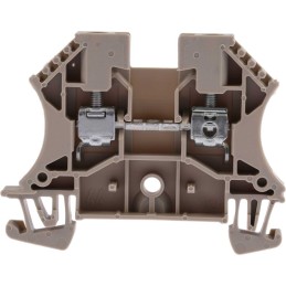 1 Pack of 10 - Weidmuller WDU Series Beige Feed Through Terminal Block, 4mm², Single-Level, Screw Termination, ATEX