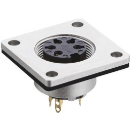 50 pcs - Lumberg Circular Connector, 8 Contacts, Panel Mount, M16 Connector, Socket, Female, IP68, 03 Series