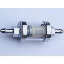 Fuel filter, disassembled, chrome-plated glass, 6mm
