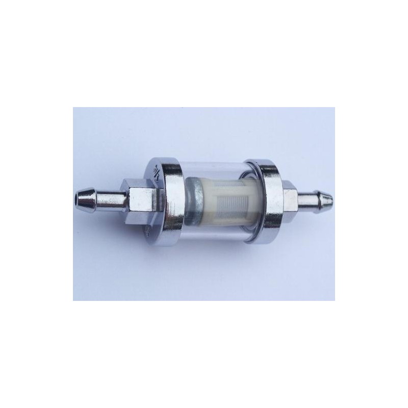 Fuel filter, disassembled, chrome-plated glass, 6mm
