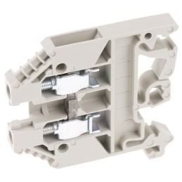 1 Pack of 10 - Wieland WK Series Grey Feed Through Terminal Block, Single-Level, Screw Termination