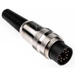 1 pcs - Lumberg, SV 12 Pole M16 Din Plug, DIN EN 60529, 3A, 60 V ac IP40, Male, Cable Mount
