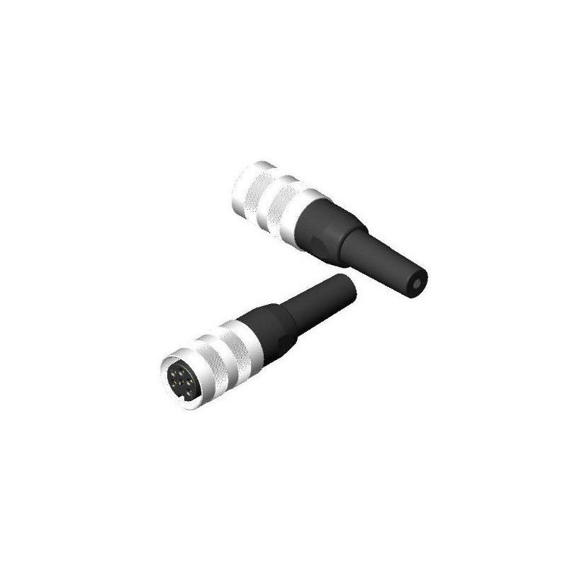 1 pcs - RS PRO 6 Pole Din, 5A, 250 V IP40, Screw Lock, Female, Cable Mount