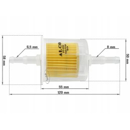 Alco fuel filter large 8 mm scooter quad motorcycle