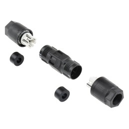 1 pcs - Phoenix Contact Circular Connector, 3P + E Contacts, Cable Mount, Socket, IP68, IP69K