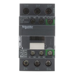 1 pcs - Schneider Electric LC1D Series Contactor, 230 V ac Coil, 3-Pole, 25 A, 11 kW, 3NO, 690 V ac