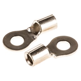 1 Pack of 10 - TE Connectivity, STRATO-THERM Uninsulated Ring Terminal, M4 Stud Size, 2.6mm² to 6.6mm² Wire Size
