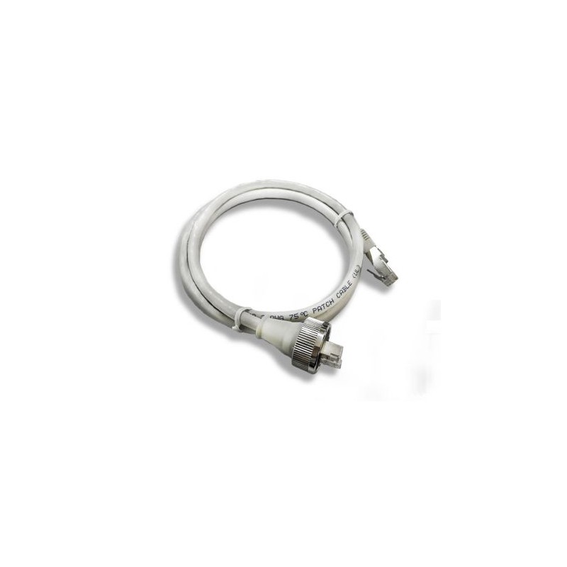 1 pcs - Lumberg Cat6a Male RJ45 to Male RJ45 Ethernet Cable, S/FTP, Grey PVC Sheath, 5m