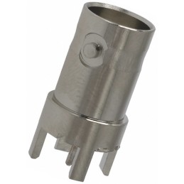 100 pcs - TE Connectivity BNC Series, jack PCB Mount BNC Connector, 50Ω, Through Hole Termination, Straight Body