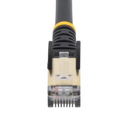 1 pcs - StarTech.com Cat6a Straight Male RJ45 to Straight Male RJ45 Ethernet Cable, STP, Black, 1.5m, CMG Rated