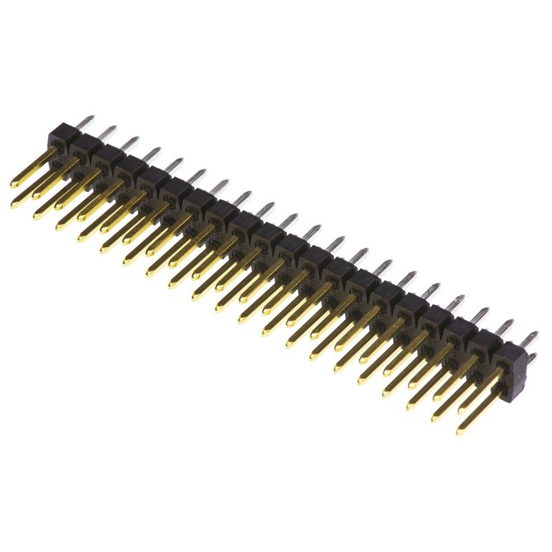 100 pcs - Molex C-Grid III Series Straight Through Hole Pin Header, 40 Contact(s), 2.54mm Pitch, 2 Row(s), Unshrouded