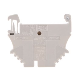 1 Pack of 10 - Weidmuller WDU Series Brown Feed Through Terminal Block, 2.5mm², Single-Level, Screw Termination, ATEX, IECEx