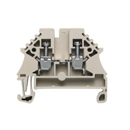 1 Pack of 10 - Weidmuller WDU Series Brown Feed Through Terminal Block, 2.5mm², Single-Level, Screw Termination, ATEX, IECEx
