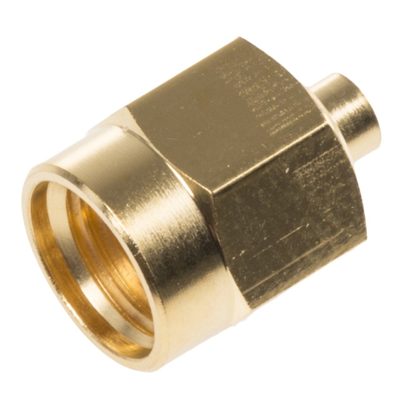 1 pcs - TE Connectivity, Plug Cable Mount SMA Connector, 50Ω, Crimp Termination, Straight Body