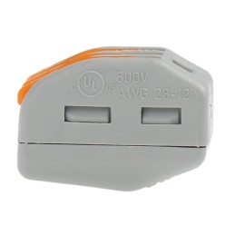 1 Pack of 10 - Wago 222 Series Lever Connector, 3-Way, 32A, 28 - 12 AWG Wire, Cage Clamp Termination