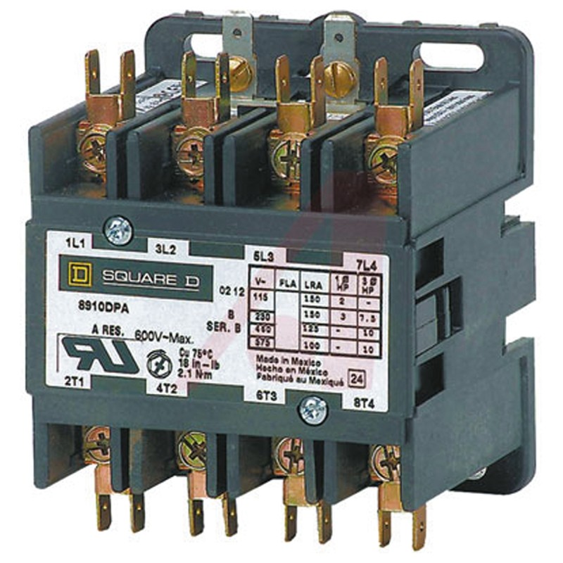 1 pcs - Schneider Electric DPA Series Contactor, 24 V ac Coil, 4-Pole, 40 A, 4NO, 600 V ac