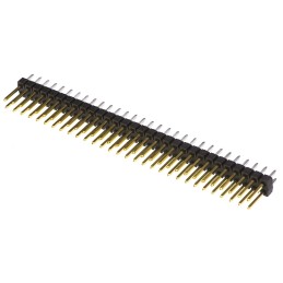 100 pcs - Molex C-Grid III Series Straight Through Hole Pin Header, 60 Contact(s), 2.54mm Pitch, 2 Row(s), Unshrouded