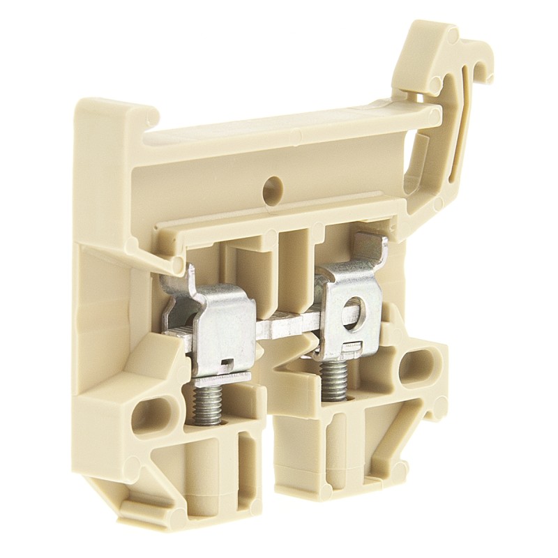 1 Pack of 10 - Weidmuller SAK Series Beige Feed Through Terminal Block, 2.5mm², Single-Level, Screw Termination, Fused, ATEX, IE
