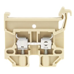1 Pack of 10 - Weidmuller SAK Series Beige Feed Through Terminal Block, 2.5mm², Single-Level, Screw Termination, Fused, ATEX, IE