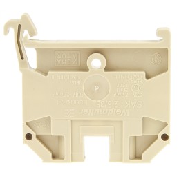 1 Pack of 10 - Weidmuller SAK Series Beige Feed Through Terminal Block, 2.5mm², Single-Level, Screw Termination, Fused, ATEX, IE