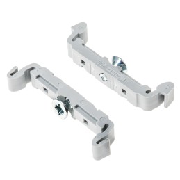 1 Pack of 10 - Wago 209 Series Mounting Foot with Screw for Use with Terminal Blocks with mounting flange, IECEx